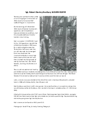A preview of a PDF biography for Bradbury, Robert Stanley